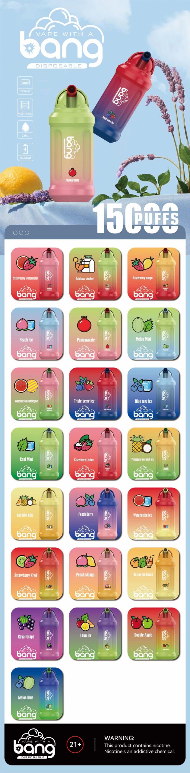 BANG 15000 PUFFS DSK012