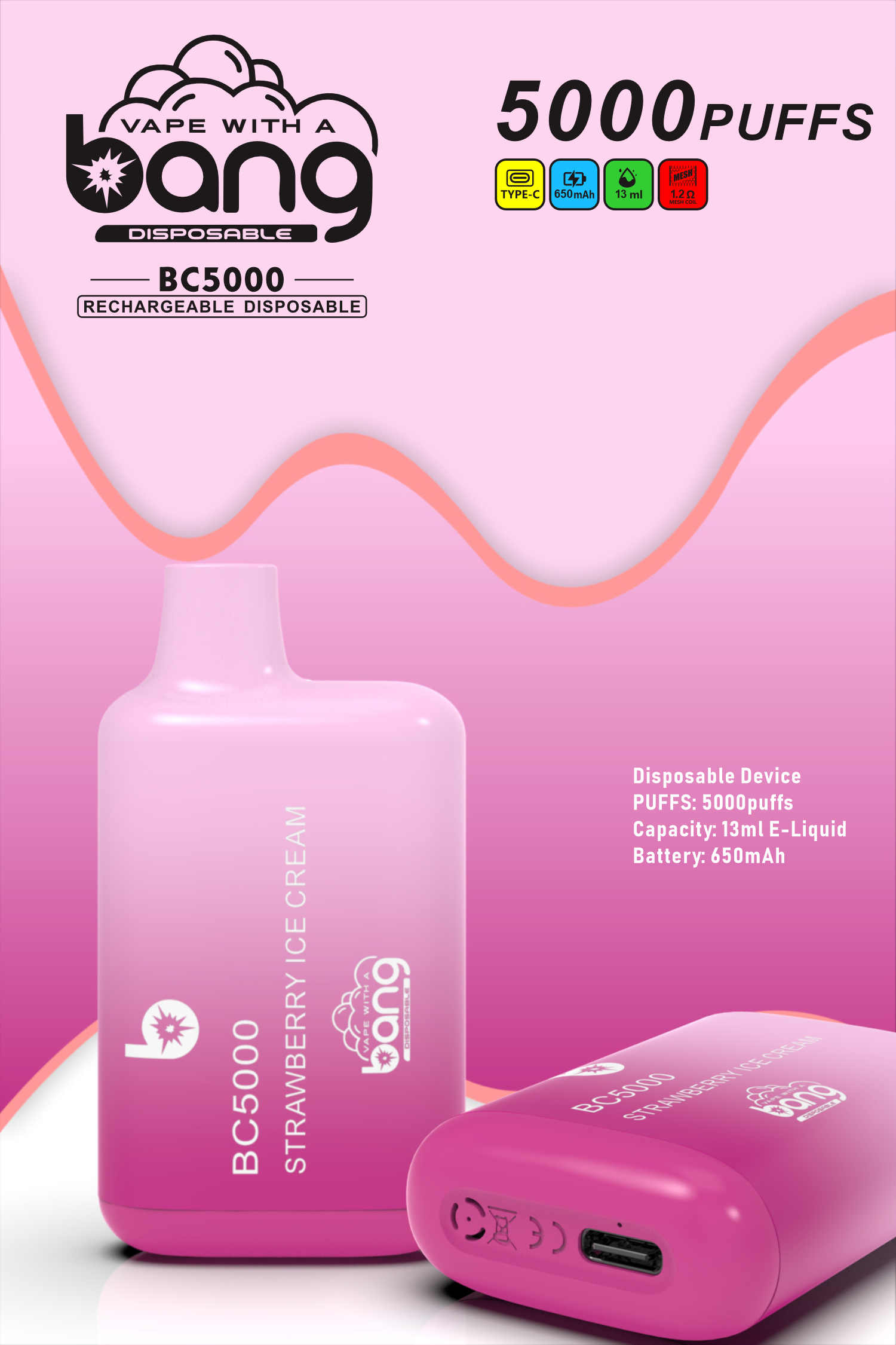 BANG BC 5000 PUFFS DSK016