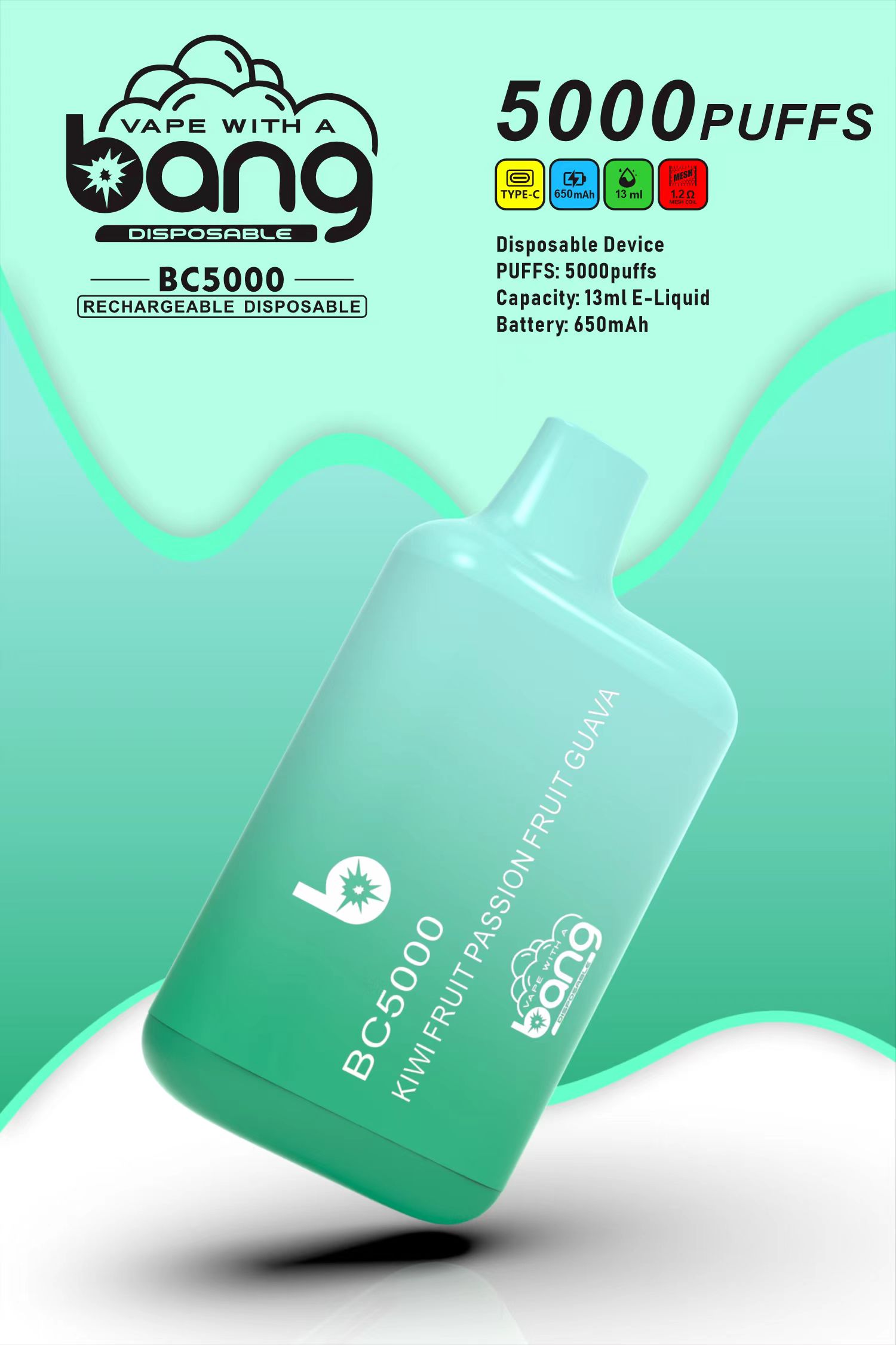 BANG BC 5000 PUFFS DSK016