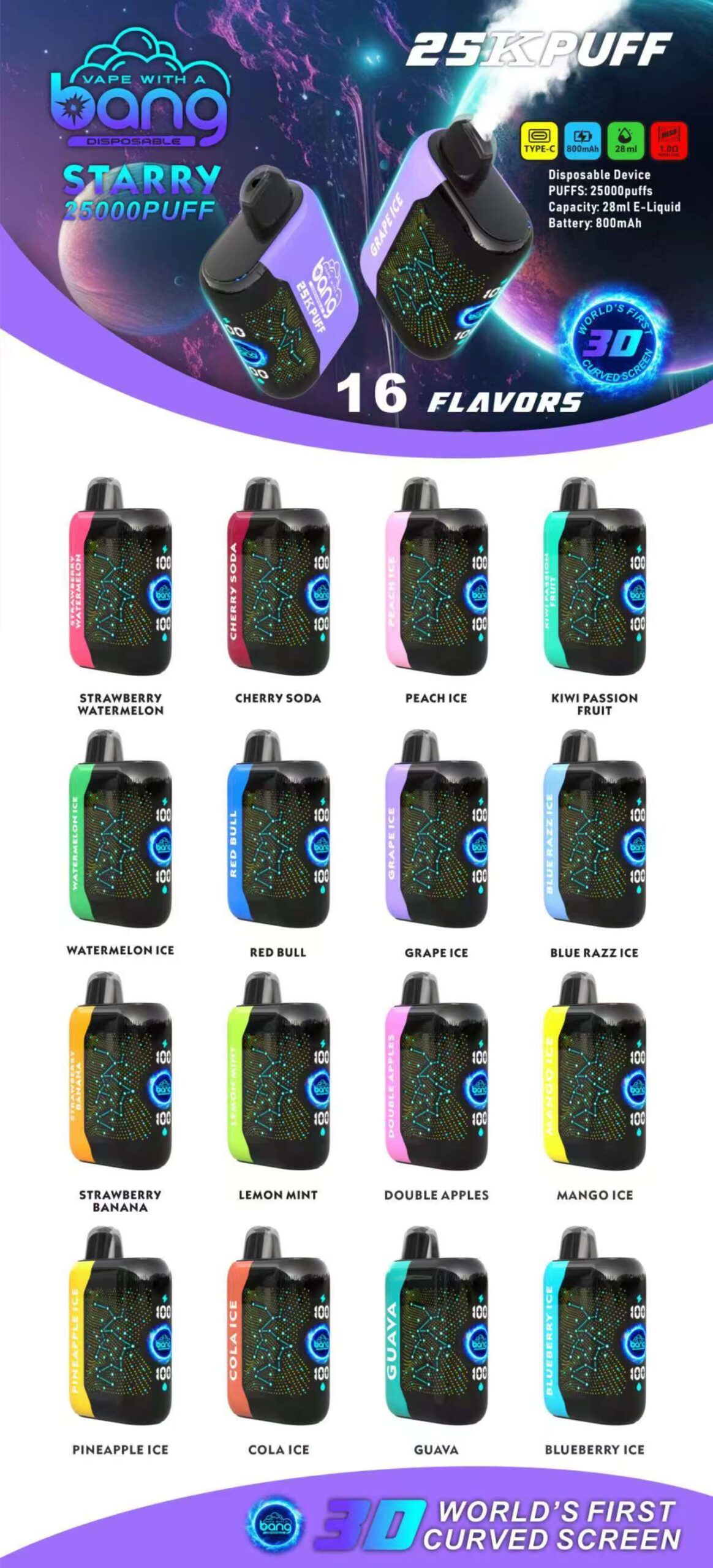 BANG 25000 PUFFS DSK031